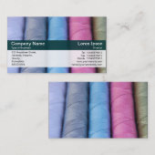 Farbband - dunkelgrün - Rollen aus Baumwolle Visitenkarte (Vorne/Hinten)