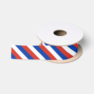 Farbband rot, blau und weiß satinband