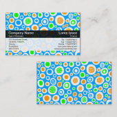 Farbband - Schwarz - Abstrakt 030413 Visitenkarte (Vorne/Hinten)