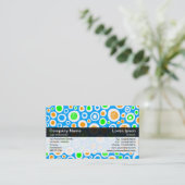 Farbband - Schwarz - Abstrakt 030413 Visitenkarte (Stehend Vorderseite)