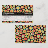 Farbband - Schwarz - Abstrakt 20213 Visitenkarte (Vorne/Hinten)