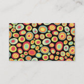 Farbband - Schwarz - Abstrakt 20213 Visitenkarte (Rückseite)