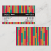 Farbband - Schwarz - Abstrakt 240113 Visitenkarte (Vorne/Hinten)