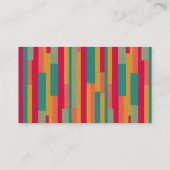 Farbband - Schwarz - Abstrakt 240113 Visitenkarte (Rückseite)