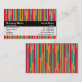 Farbband - Schwarz - Abstrakt 240113a Visitenkarte (Vorne/Hinten)