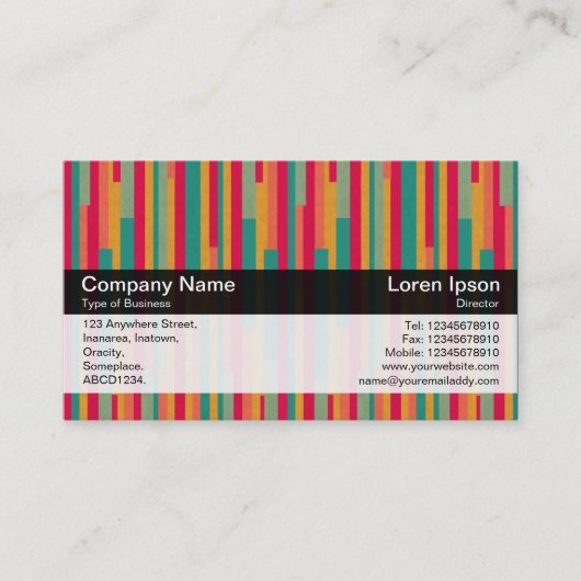 Farbband - Schwarz - Abstrakt 240113a Visitenkarte (Vorderseite)