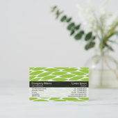 Farbband - Schwarz - Abstrakte Blätter - Mars Grn Visitenkarte (Stehend Vorderseite)