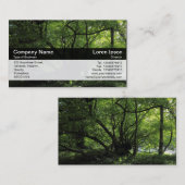 Farbband - Schwarz - Bäume an einem Fluss Visitenkarte (Vorne/Hinten)