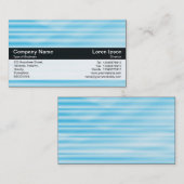 Farbband - Schwarz - Blaue Textur Visitenkarte (Vorne/Hinten)