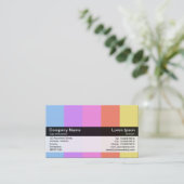 Farbband - Schwarz - Farben Visitenkarte (Stehend Vorderseite)