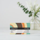 Farbband - Schwarz - Farbkreise 02 Visitenkarte (Stehend Vorderseite)