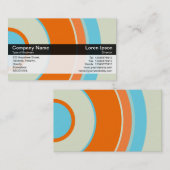 Farbband - Schwarz - Farbkreise 03 Visitenkarte (Vorne/Hinten)