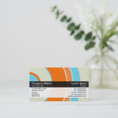 Farbband - Schwarz - Farbkreise 03 Visitenkarte (Stehend Vorderseite)