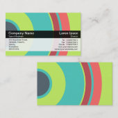 Farbband - Schwarz - Farbkreise 04 Visitenkarte (Vorne/Hinten)