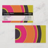 Farbband - Schwarz - Farbkreise 06 Visitenkarte (Vorne/Hinten)