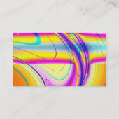 Farbband - Schwarz - Fraktal Abstrakt Visitenkarte (Rückseite)