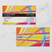 Farbband - Schwarz - Fraktal Abstrakt Visitenkarte (Vorne/Hinten)