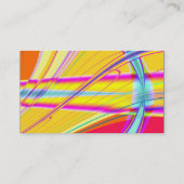 Farbband - Schwarz - Fraktal Abstrakt Visitenkarte (Rückseite)