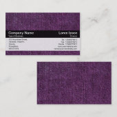 Farbband - Schwarz - Lila Denim Visitenkarte (Vorne/Hinten)