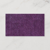 Farbband - Schwarz - Lila Denim Visitenkarte (Rückseite)