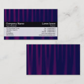 Farbband - Schwarz - Lila drapery Visitenkarte (Vorne/Hinten)