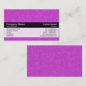 Farbband - Schwarz - Lila Stein Visitenkarte (Vorne/Hinten)