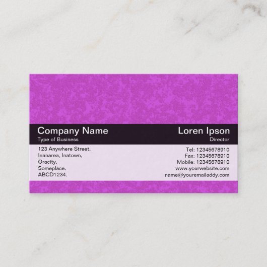 Farbband - Schwarz - Lila Stein Visitenkarte (Vorderseite)