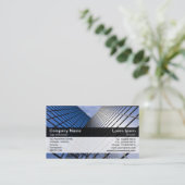 Farbband - Schwarz - Reflektierender Büroblock Visitenkarte (Stehend Vorderseite)