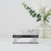 Farbband - Schwarz - Regen auf meinem Fenster Visitenkarte (Stehend Vorderseite)