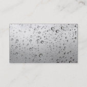 Farbband - Schwarz - Regen auf meinem Fenster Visitenkarte (Rückseite)