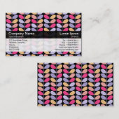 Farbband - Schwarz - Retro-Blätter Visitenkarte (Vorne/Hinten)