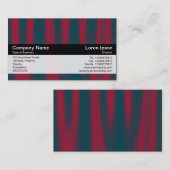 Farbband - Schwarz - Rot Drapery Visitenkarte (Vorne/Hinten)