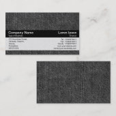 Farbband - Schwarz - verblasster Schwarzer Denim Visitenkarte (Vorne/Hinten)