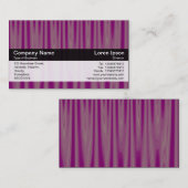 Farbband - Schwarz - Violett-Draperie Visitenkarte (Vorne/Hinten)