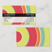 Farbband - Schwarzes - bunter Kreis 01 Visitenkarte (Vorne/Hinten)