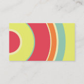 Farbband - Schwarzes - bunter Kreis 01 Visitenkarte (Rückseite)