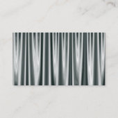 Farbband - Schwarzes - silberner Vorhang Visitenkarte (Rückseite)