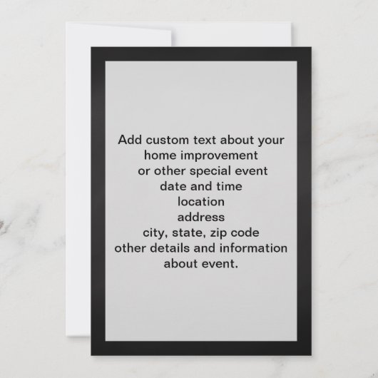 Farbband sollte repariert werden einladung (Rückseite)