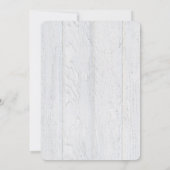 Farbband und Polka-Farbband auf Holzhintergrund Einladung (Rückseite)