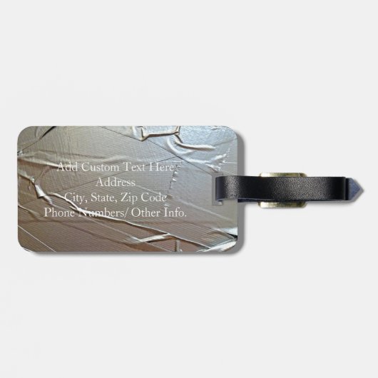 Farbbandaussehen Gepäckanhänger (Rückseite horizontal)