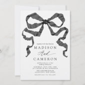 Farbbandleiste Schwarz und Weiß eingestellt Einladung (Vorderseite)