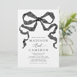 Farbbandleiste Schwarz und Weiß eingestellt Einladung