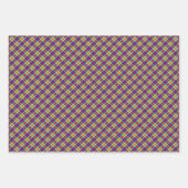 Farbbandmuster des Karos Geschenkpapier Set (Vorderseite)