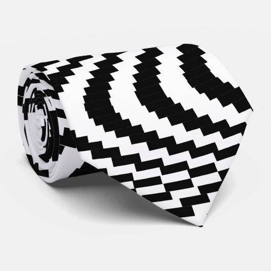 Färbbare optische Block-Spirale Krawatte (Gerollt)