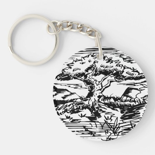 Farbbaumskizze. Schlüsselanhänger (Vorderseite)