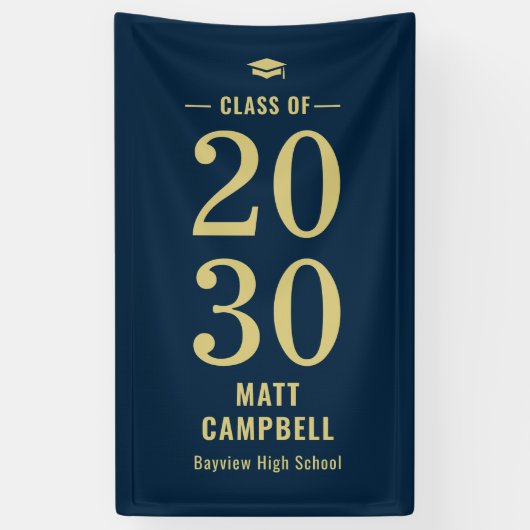 FARBBBanner für den FARBEN Abschluss mit einjährig Banner (Vertikal)