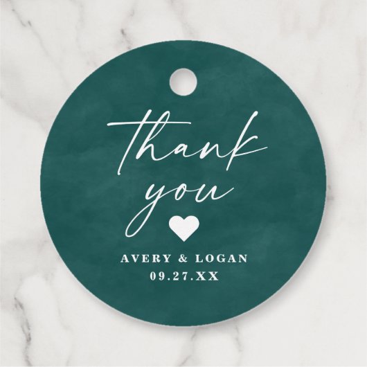 Farbbearbeitbare Aquamarine Wasserfarbensehen Viel Geschenkanhänger (Rückseite)