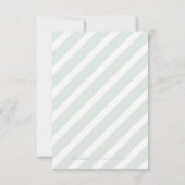 Farbbearbeitbare minimalistische moderne Hochzeit  RSVP Karte (Rückseite)