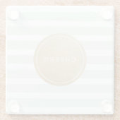 Farbbearbeitbare, moderne, einfache Beizen Pfeffer Glasuntersetzer (Rückseite)