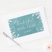 Farbbearbeitbarer Hintergrund Blumenzehen Vielen D Rechteckiger Aufkleber (Umschlag)